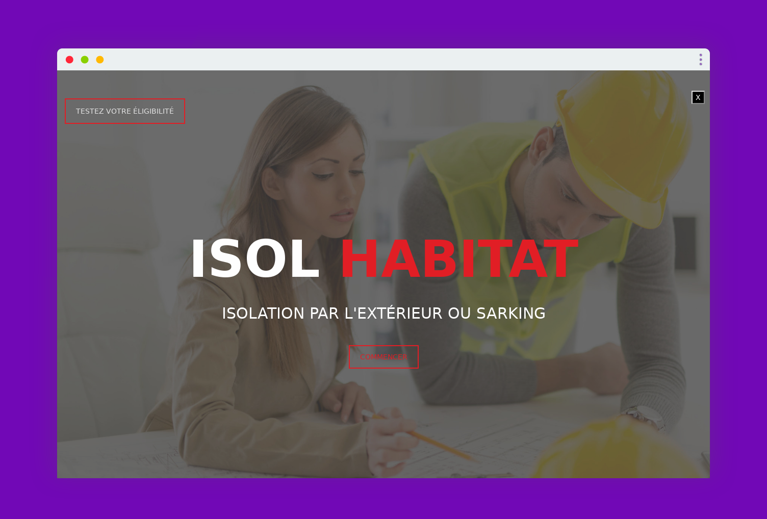screenshot isol habitat isolation par l exterieur home page accueil