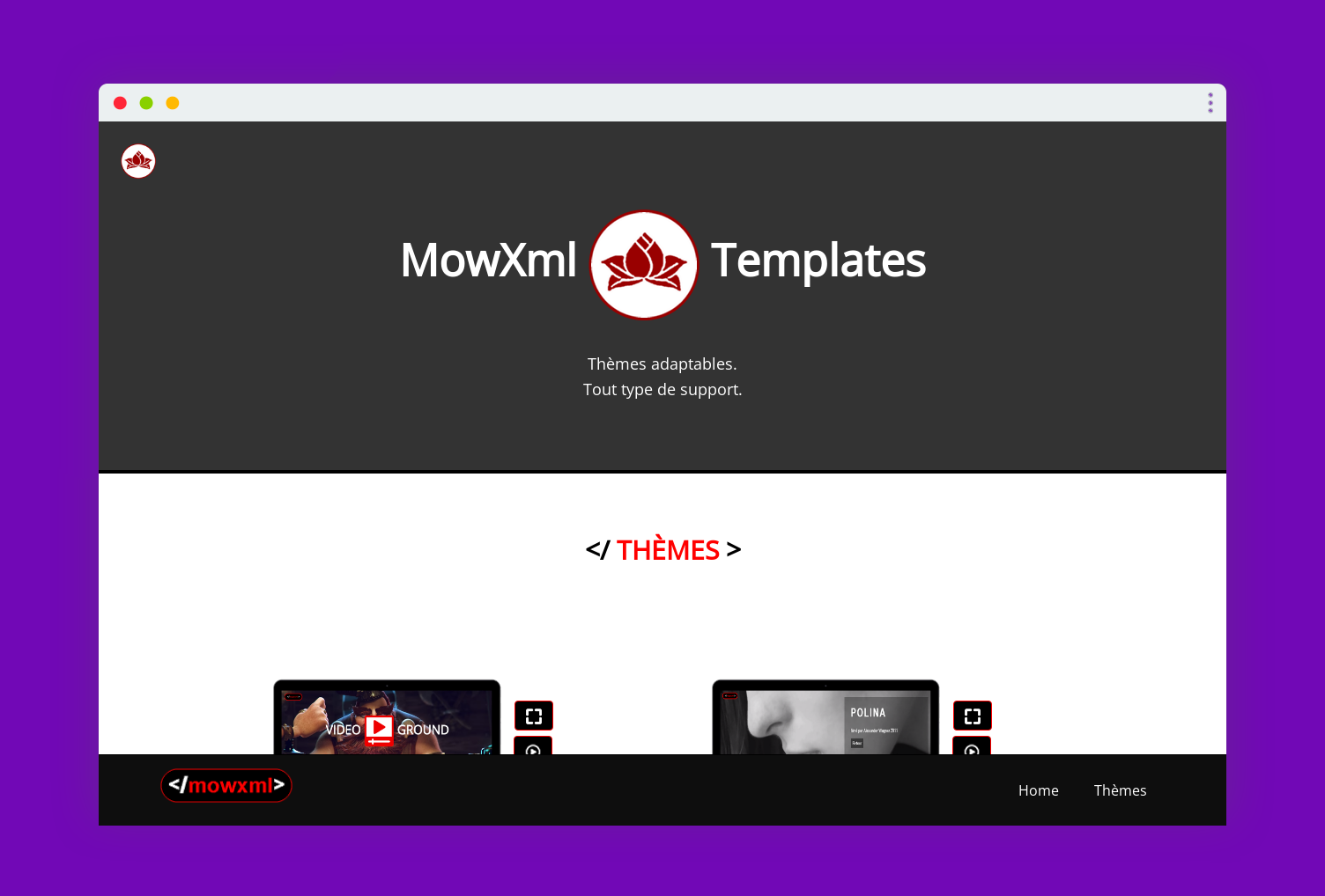 screenshot mowxml videos backgrounds templates